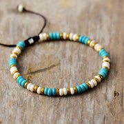 Bracelet fin en Turquoise et Howlite