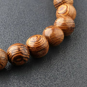 Bracelet main de Fatma / Bouddha en Bois de bodhi