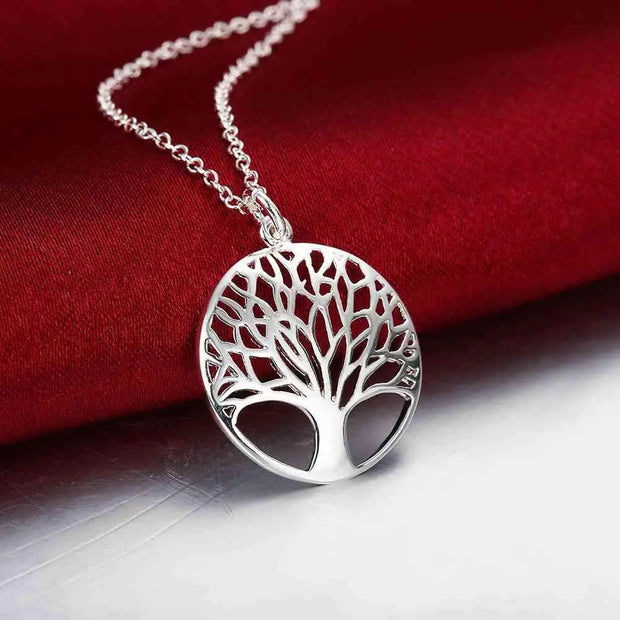 Collier Arbre de Vie Argenté