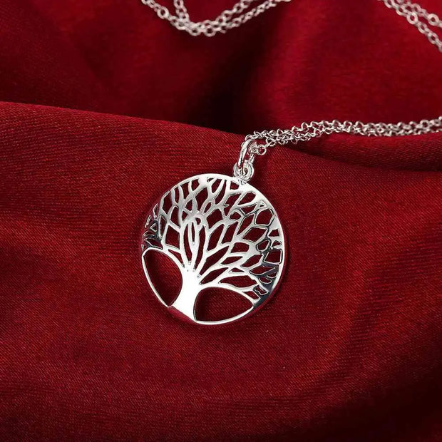 Collier Arbre de Vie Argenté