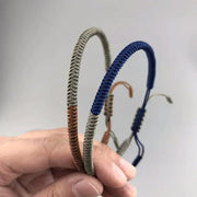 Double Bracelet Tibétain Bleu et Marron