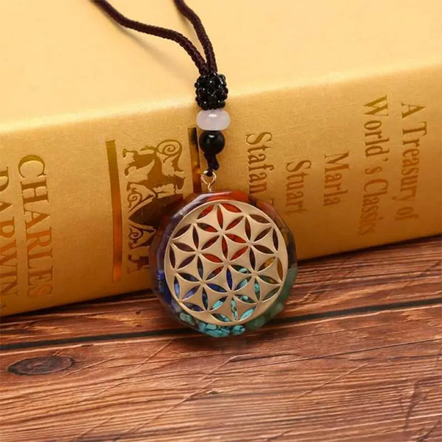 Pendentif Orgonite Fleur de Vie