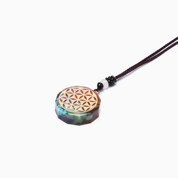 Pendentif Orgonite Fleur de Vie