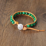Petit Bracelet Bohème en Malachite
