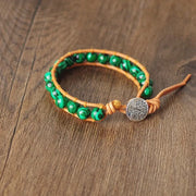 Petit Bracelet Bohème en Malachite