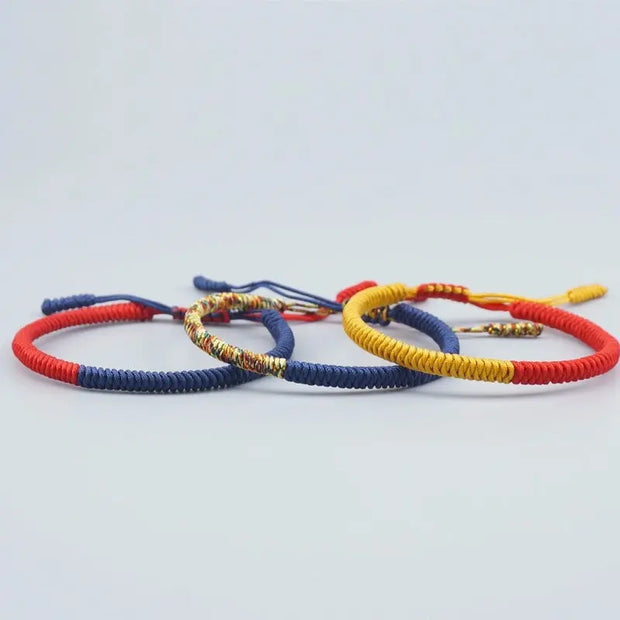 Triple Bracelet Tibétain Bicolore