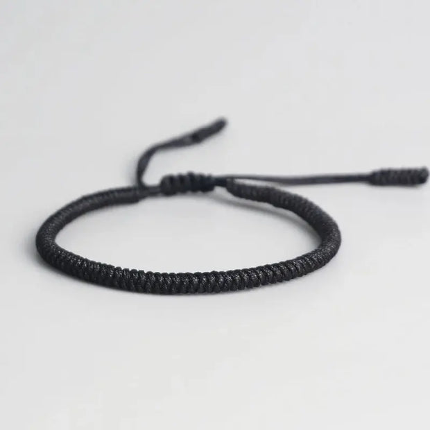 Triple Bracelet Tibétain Bleu Noir