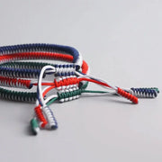 Triple Bracelet Tibétain Bleu Rouge Vert